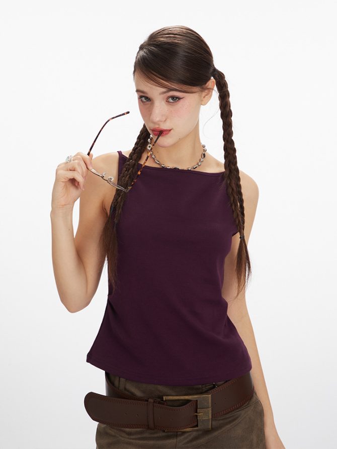 Plum Purple Tank Top - Image 3